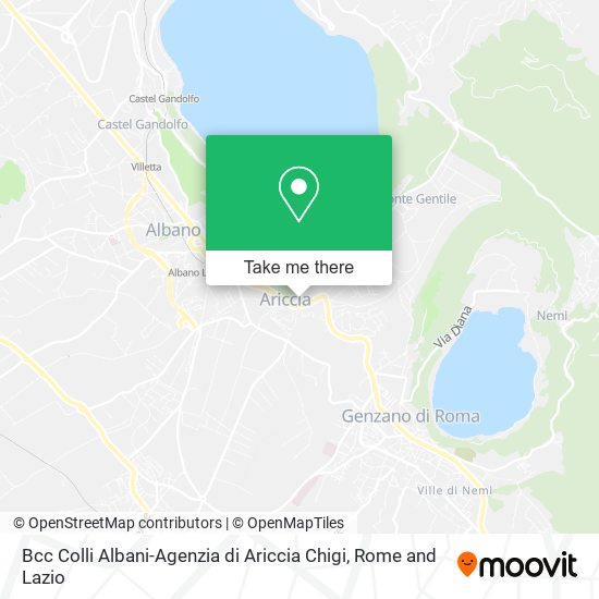 Bcc Colli Albani-Agenzia di Ariccia Chigi map