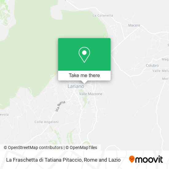 La Fraschetta di Tatiana Pitaccio map
