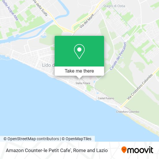 Amazon Counter-le Petit Cafe' map