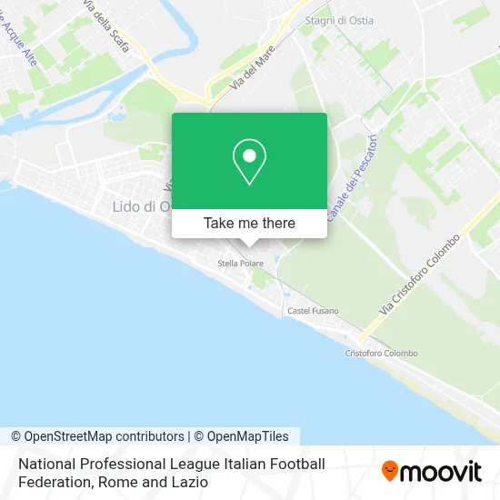 National Professional League Italian Football Federation map