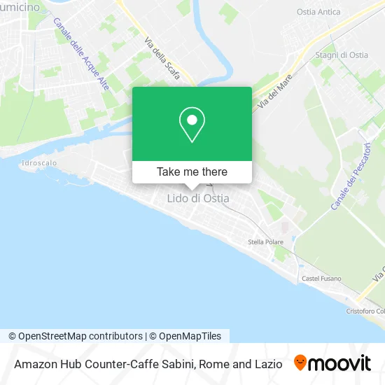 Amazon Hub Counter-Sabini Cafe map