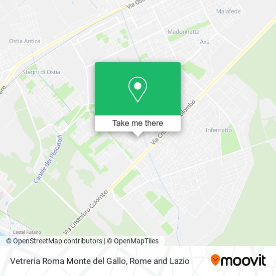 Vetreria Roma Monte del Gallo map