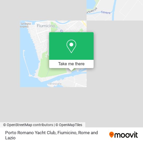 Porto Romano Yacht Club, Fiumicino map