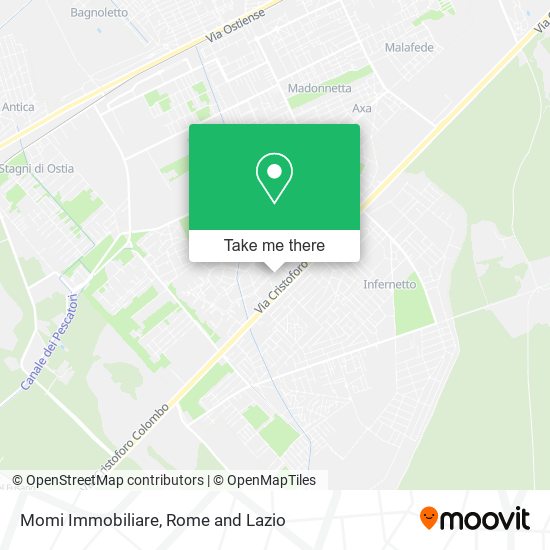 Momi Immobiliare map