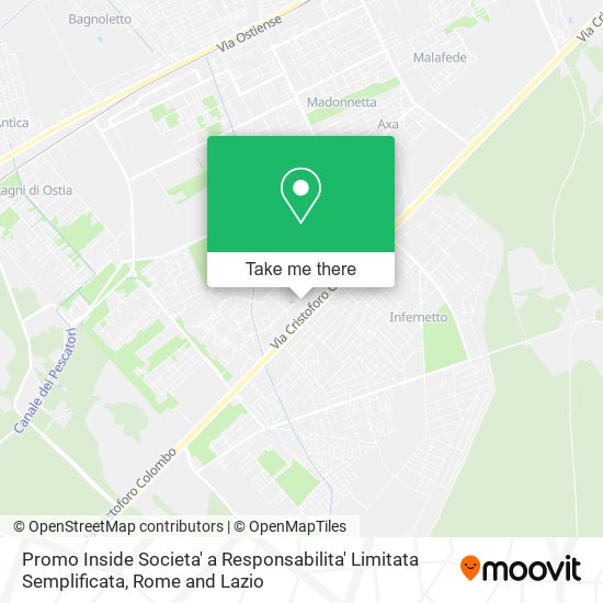 Promo Inside Societa' a Responsabilita' Limitata Semplificata map