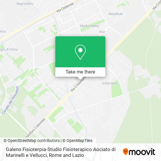 Galeno Fisioterpia-Studio Fisioterapico Aociato di Marinelli e Vellucci map