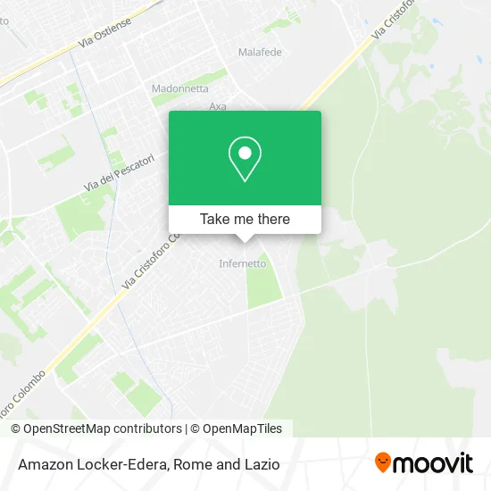 Amazon Locker-Edera map