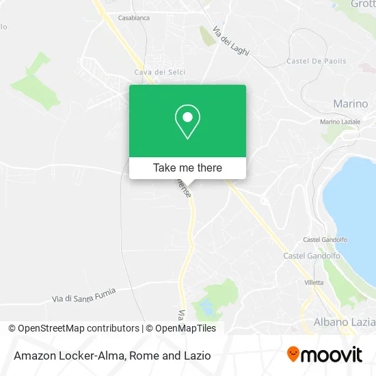 Amazon Locker-Alma map