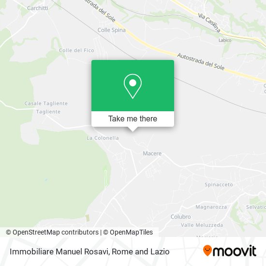 Immobiliare Manuel Rosavi map