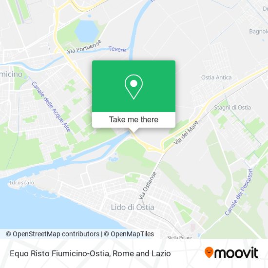 Equo Risto Fiumicino-Ostia map
