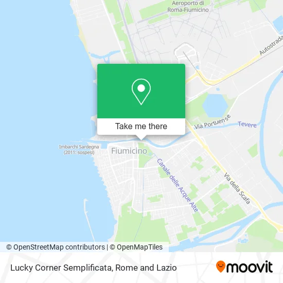 Lucky Corner Simplified map