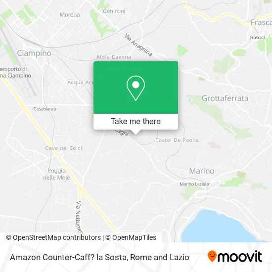 Amazon Counter-Cafe La Sosta map