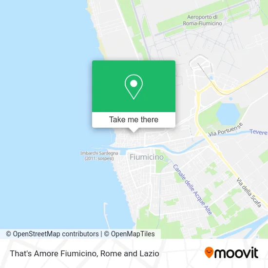 That's Amore Fiumicino map