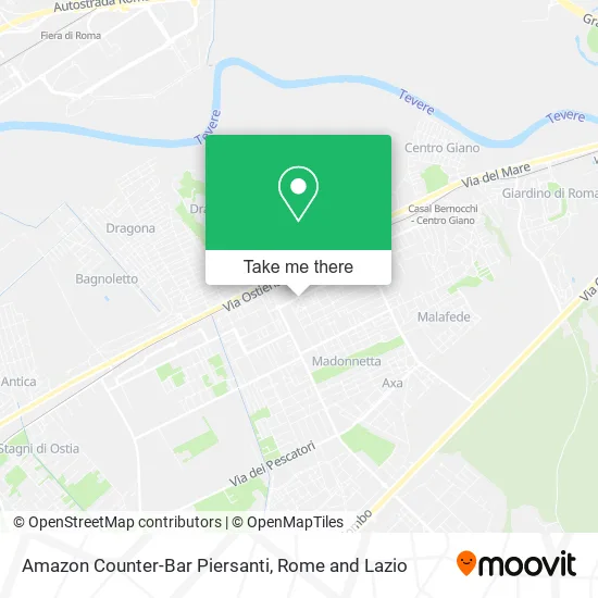 Amazon Counter-Bar Piersanti map
