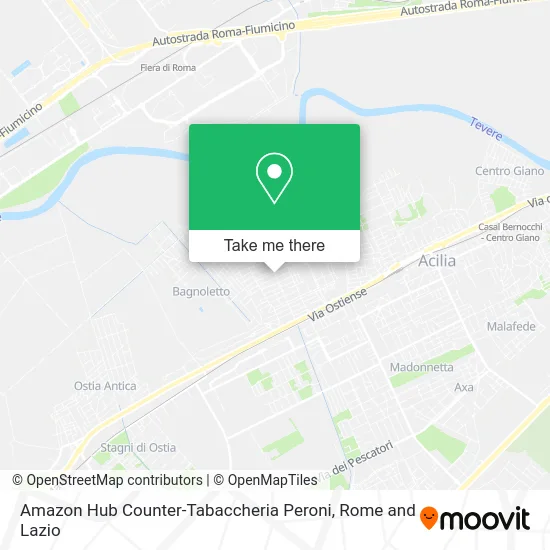 Amazon Hub Counter-Tabaccheria Peroni map