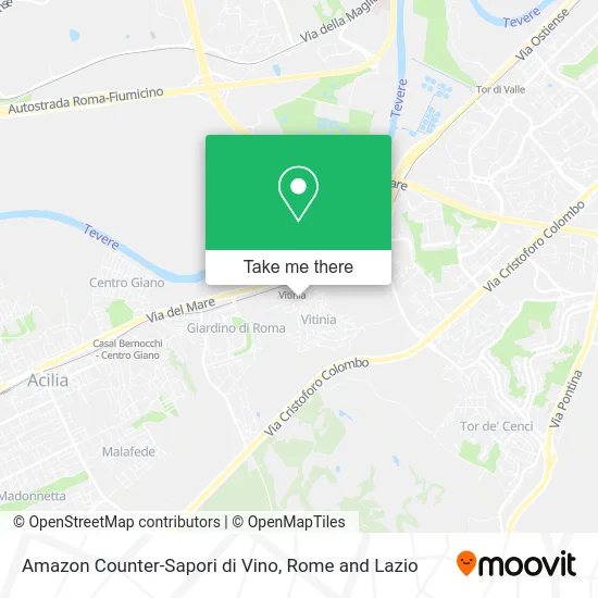 Amazon Counter-Sapori di Vino map