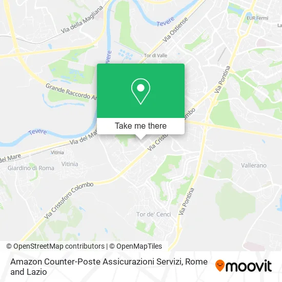 Amazon Counter-Post Insurance Services map