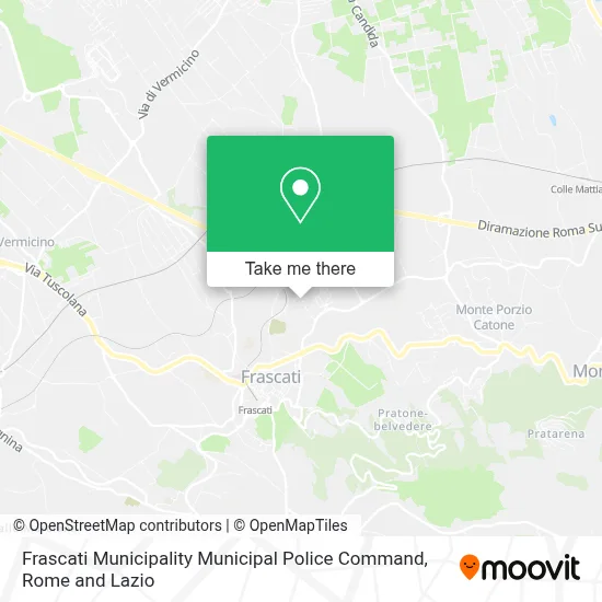 Frascati Municipality Municipal Police Command map