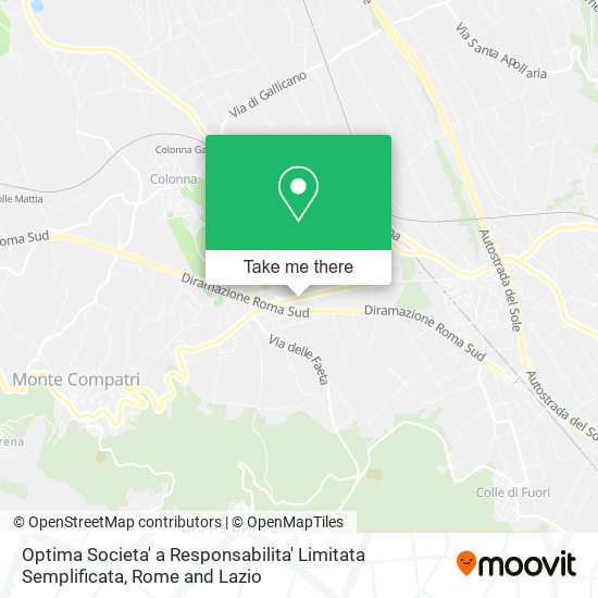 Optima Societa' a Responsabilita' Limitata Semplificata map