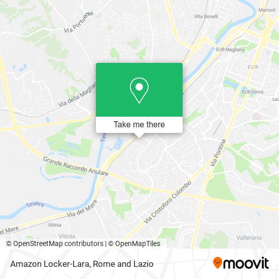 Amazon Locker-Lara map