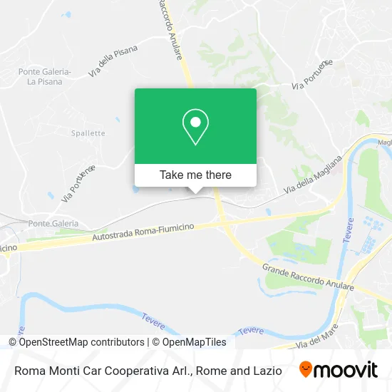 Roma Monti Car Cooperative map