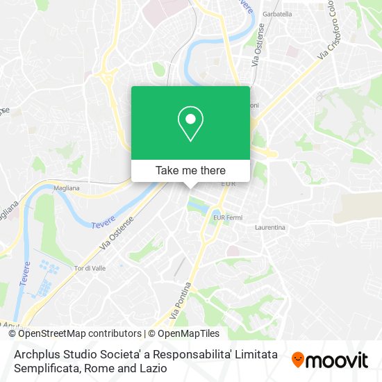 Archplus Studio Societa' a Responsabilita' Limitata Semplificata map