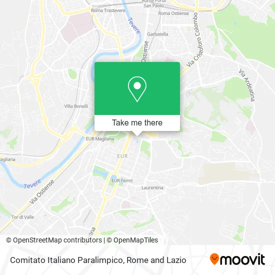 Comitato Italiano Paralimpico map