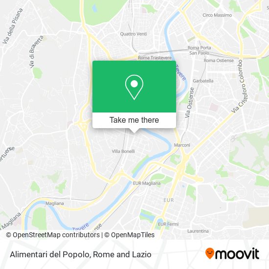 Alimentari del Popolo map