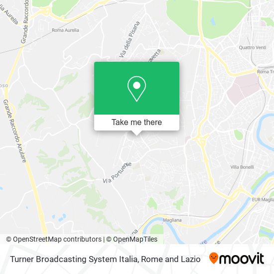 Turner Broadcasting System Italia map