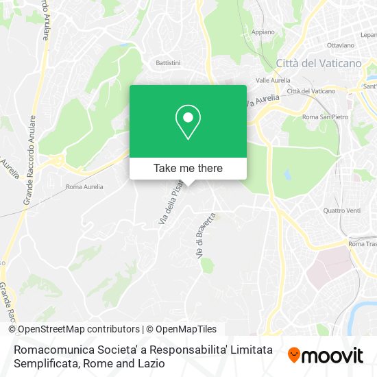 Romacomunica Societa' a Responsabilita' Limitata Semplificata map