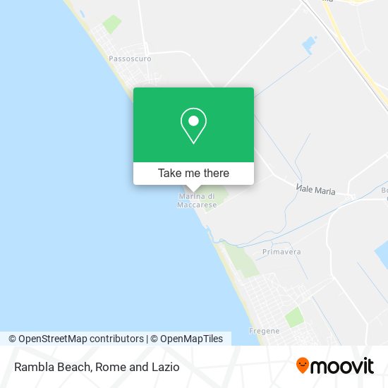 Rambla Beach map