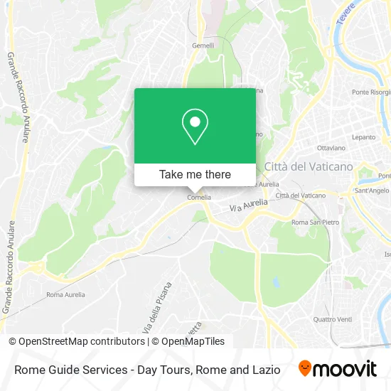 Rome Guide Services - Day Tours map