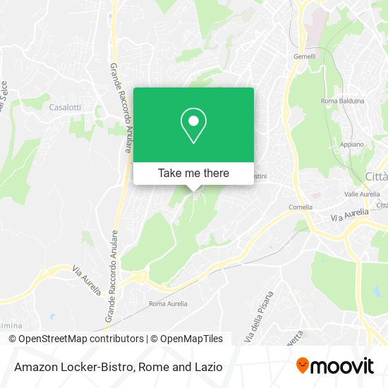 Amazon Locker-Bistro map