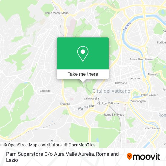 Pam Superstore C / o Aura Valle Aurelia map