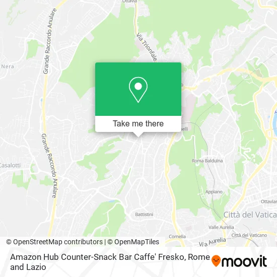 Amazon Hub Counter-Snack Bar Caffe' Fresko map