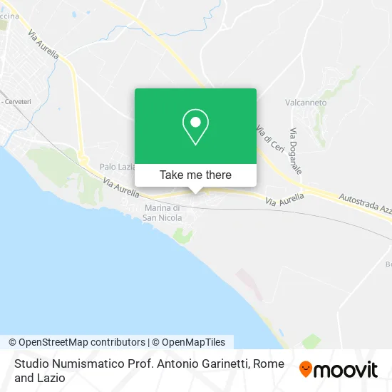 Numismatic Studio by Professor Antonio Garinetti map