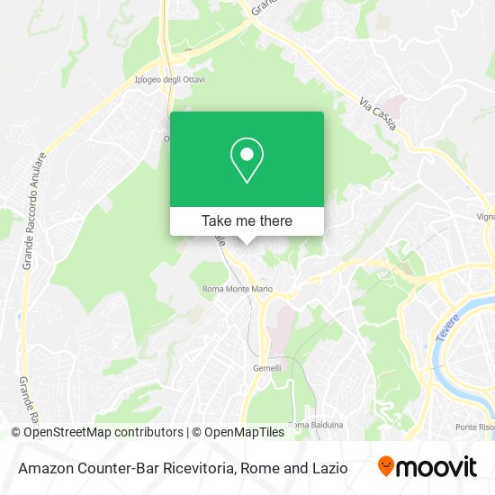 Amazon Counter-Bar Ricevitoria map
