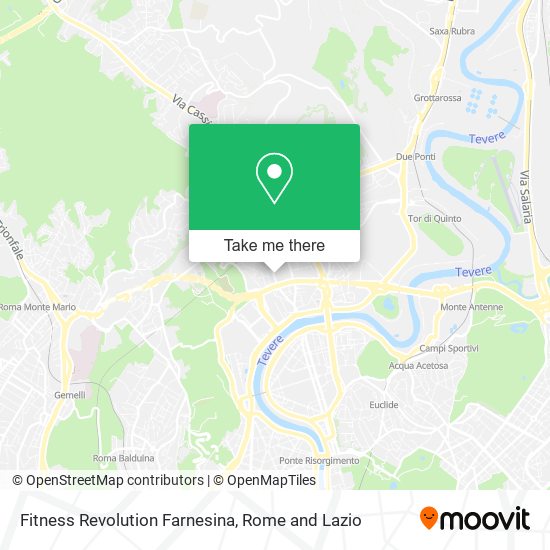 Fitness Revolution Farnesina map
