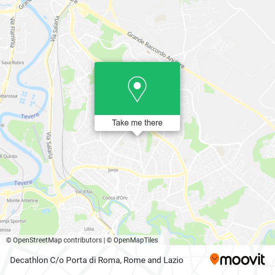 Decathlon C/o Porta di Roma map