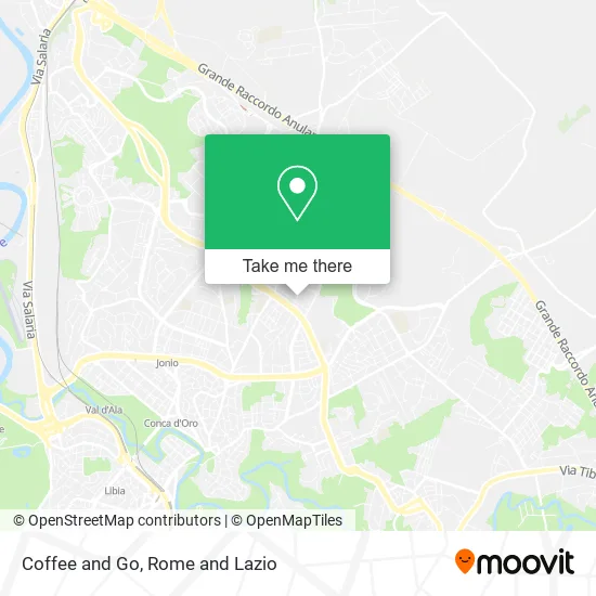 Coffee and Go map
