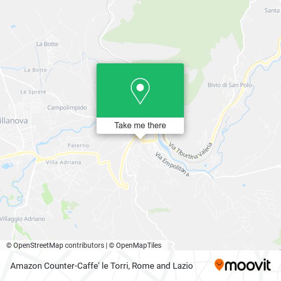 Amazon Counter-Caffe' le Torri map