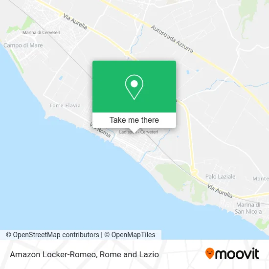 Amazon Locker-Romeo map