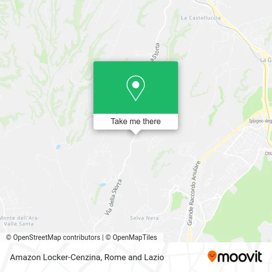 Amazon Locker-Cenzina map