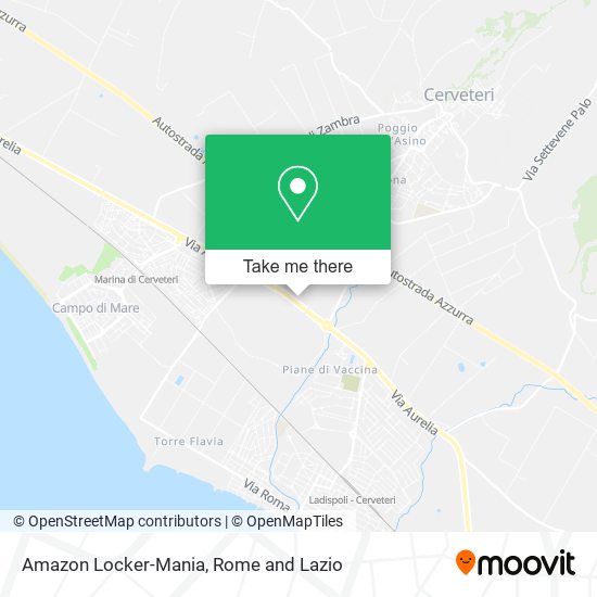 Amazon Locker-Mania map