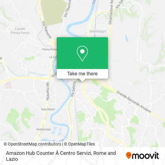Amazon Hub Counter - Service Center map