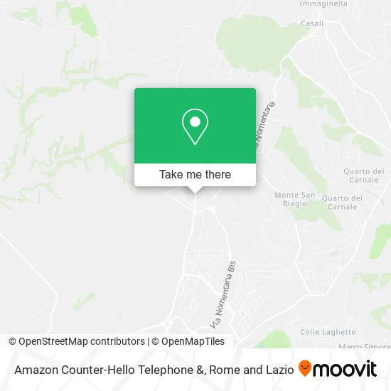 Amazon Counter-Hello Telephone & map