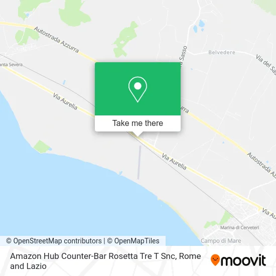 Amazon Hub Counter-Bar Rosetta Tre T Snc map