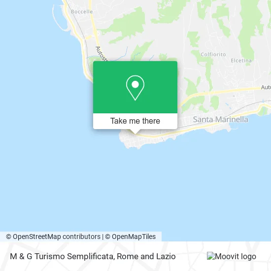 M & G Tourism Simplified map