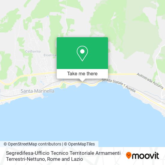 Segredifesa-Ufficio Tecnico Territoriale Armamenti Terrestri-Nettuno map