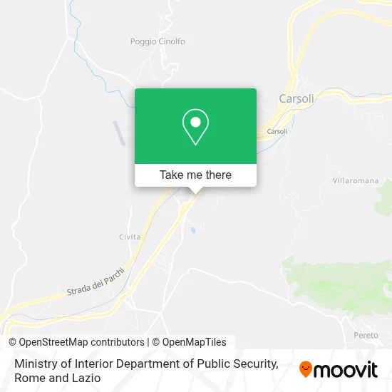 Ministry of Interior Department of Public Security map